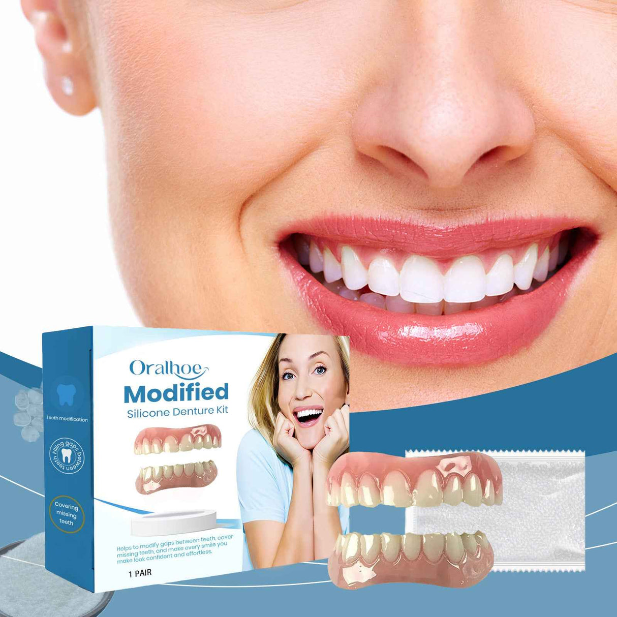 Oralhoe Teeth modification dentures Dental prosthetics, false teeth, teeth modification, gap correction, orthodontic braces