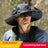 Solar Powered Outdoor Sun Hat with USB Charging & Adjustable Wide Brim for Fishing - LYDARZ