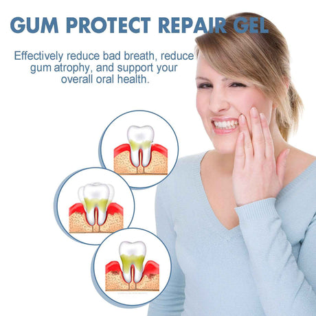 EELHOE Gum Repair Gel Deeply cleans dental dirt, protects gums, and freshens breath care gel