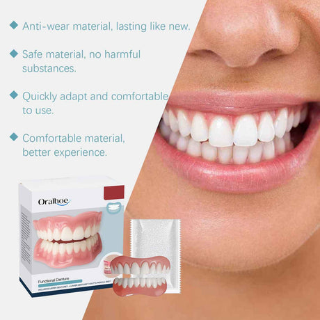 Oralhoe Denture Modification Kit – Natural Smile Enhancement with Comfortable Easy-Fit Denture Decorations