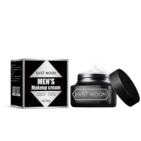 East Moon Men's Moisturizing BB Cream Hydrating Brightening Skin Tone Concealer Acne Marks Coverage Natural Glow Face Cream