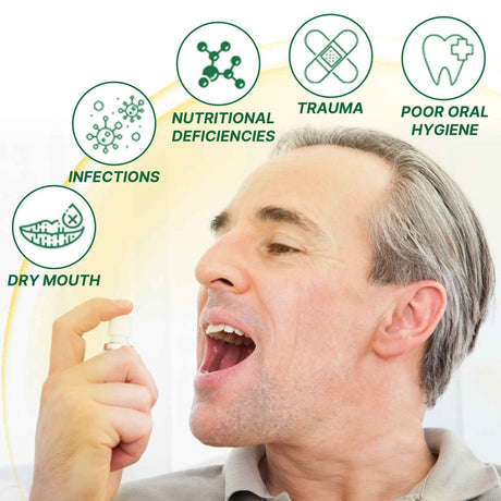 EELHOE Tongue Repair Spray Repair white tongue coating, relieve dry cracked and swollen tongue, oral care spray