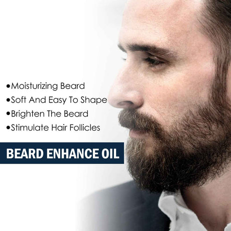 EELHOE Beard Treatment Oil Strong Mustache Root Moisturizing and Shining Men's Beard Nourishing Dense Hair Essence Oil