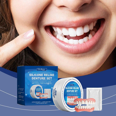 Oralhoe Teeth Modification Denture Set Enhance Smile Aesthetic Comfortable Material Complete Denture Set