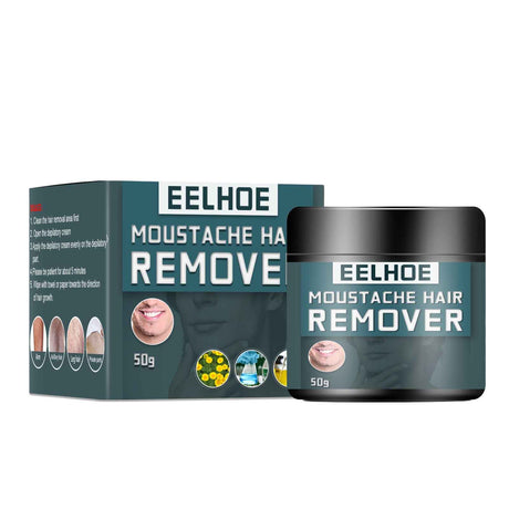 EELHOE Men's Hair Removal Cream for Face Beard Armpit Leg Chest Painless Smooth Skin Gentle Formula 2024 New Depilatory Cream