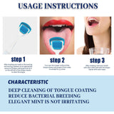 EELHOE Tongue Cleaning Gel Tongue cleaner for oral care, removes bad breath and freshens breath, gel with brush