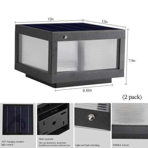 Solar Wall Light With Dimmable LED-2 Package