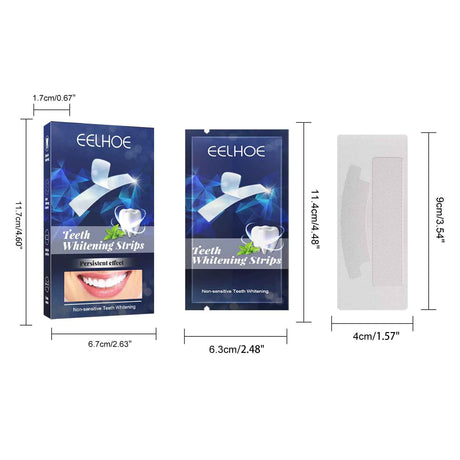 EELHOE Whitening tooth strips Dental care stain remover, whitening and cleaning strips