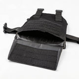 Heavy-Duty Weighted Gym Vest with Rapid-Release Buckles, Universally Adjustable Workout Plate Carrier for Strength Training & Cardio, Breathable Utility Vest for Fitness and Running