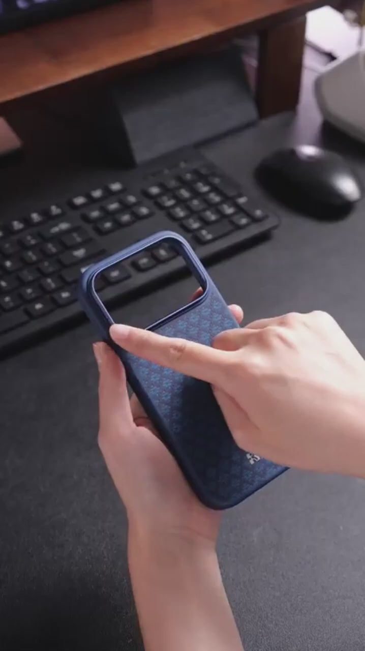 Benks Y3 Kevlar Diamond Pattern Shockproof Magnetic Phone Case, For iPhone 17 Pro Max, For iPhone 17 Pro