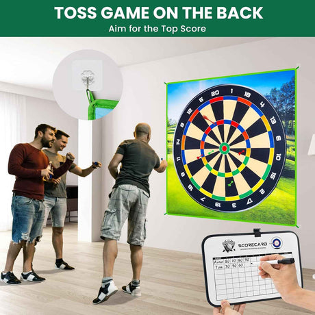 Battle Golf Game Set Chipping Game Practice Mat Games for Backyard Fun and Swing Training, Golf Hitting Mat Play for Golf Parties and Kids Family Activities Outdoor